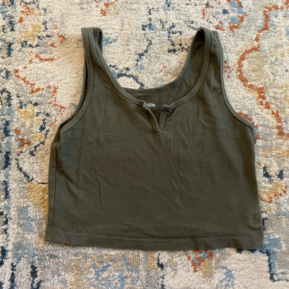 Wild Fable Olive Green Tank Top